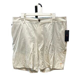 Margaritaville Men's Light Cream Flat Front Shorts